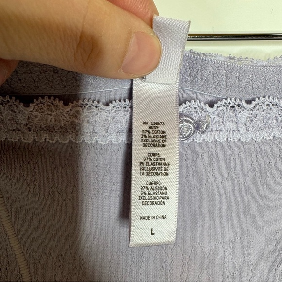 Skims Pointelle Hot Shorts in Lavender Size Large - Picture 6 of 7